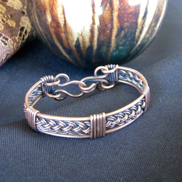 Handcrafted Child's Copper Bracelet - Picture 1 of 2
